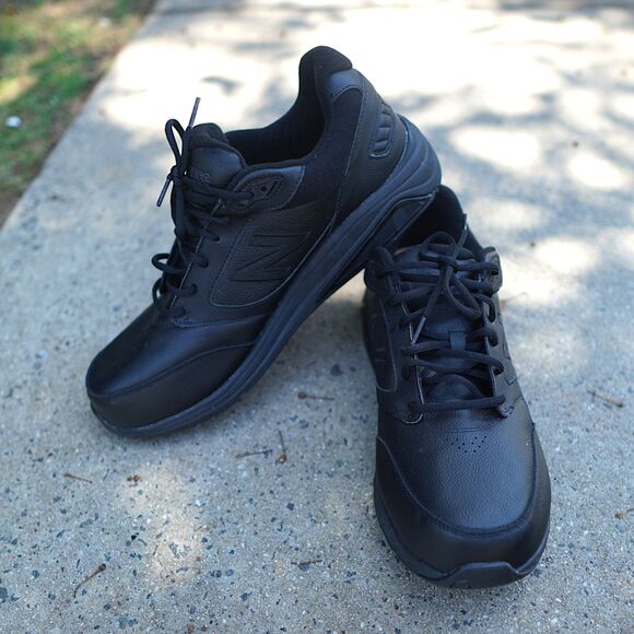 New Balance 928v2 MW928BK2 Walking Shoes Men\'s 14 2E Wide Black Leather main image 5